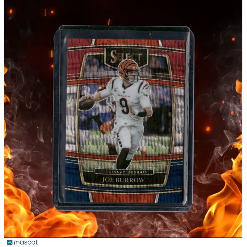 2022 Panini Select Joe Burrow Red White & Blue Wave Prizm 054/249 #9
