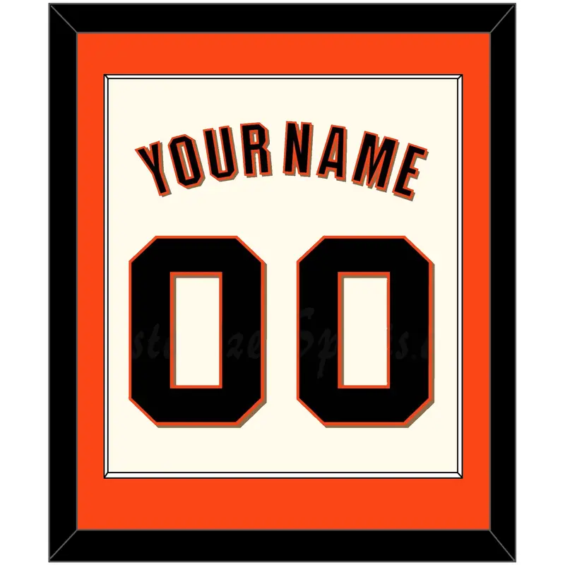 San Francisco Name & Number - Home Cream (2022-2023) - Single Mat 1