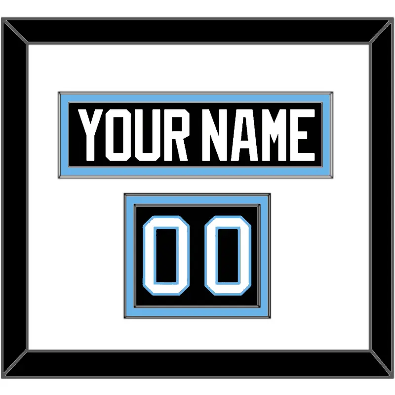 Utah Nameplate & Number (Shoulder) - Home Black - Double Mat 1
