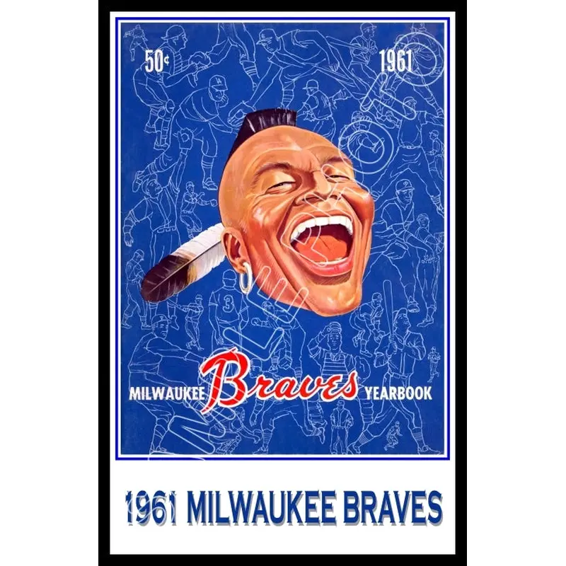 1961 Milwaukee Braves Poster 11X17 - Aaron Mathews - 1464