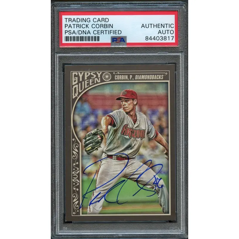 2015 Topps Gypsy Queen #224 Patrick Corbin Signed Card PSA Slabbed Auto Dbacks
