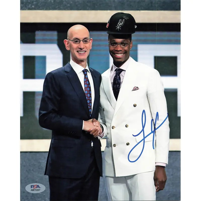 Lonnie Walker Signed 8x10 Photo PSA/DNA San Antonio Spurs Autographed