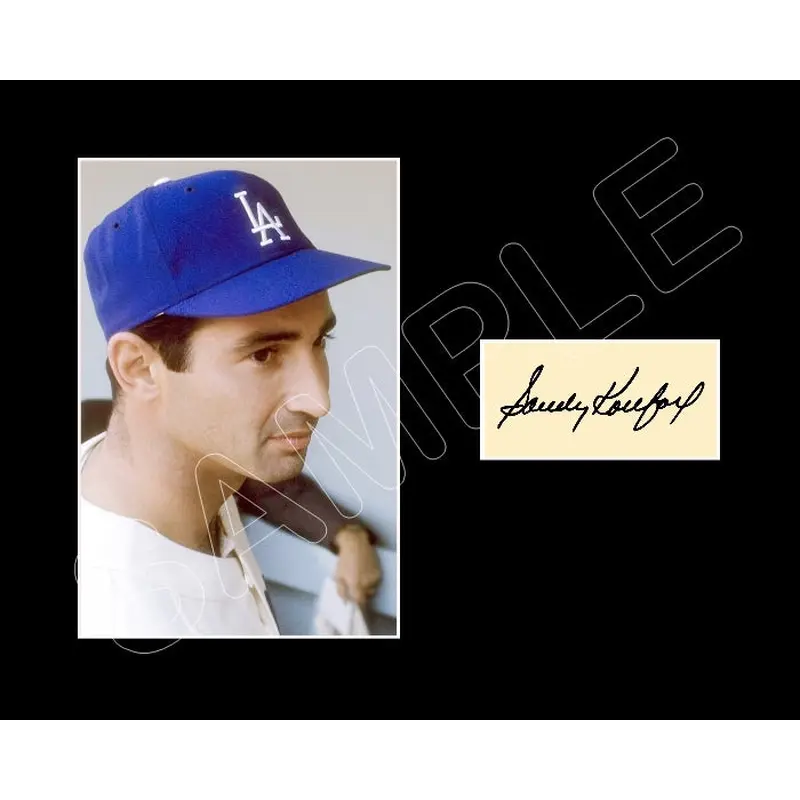 Sandy Koufax Matted Photo Display 8X10 - Los Angeles Dodgers - 455