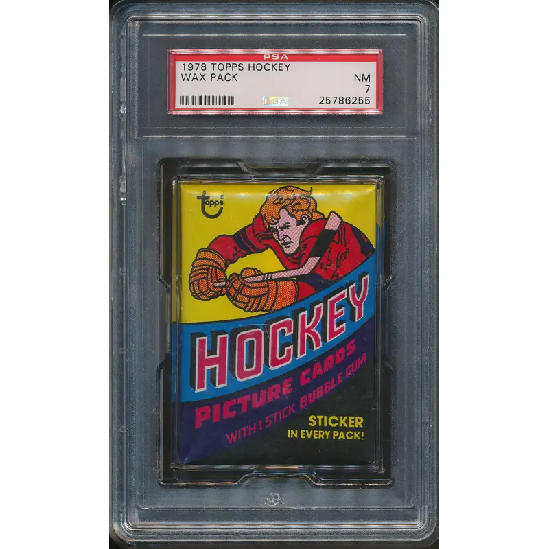 1978/79 Topps Hockey Unopened Wax Pack PSA 7