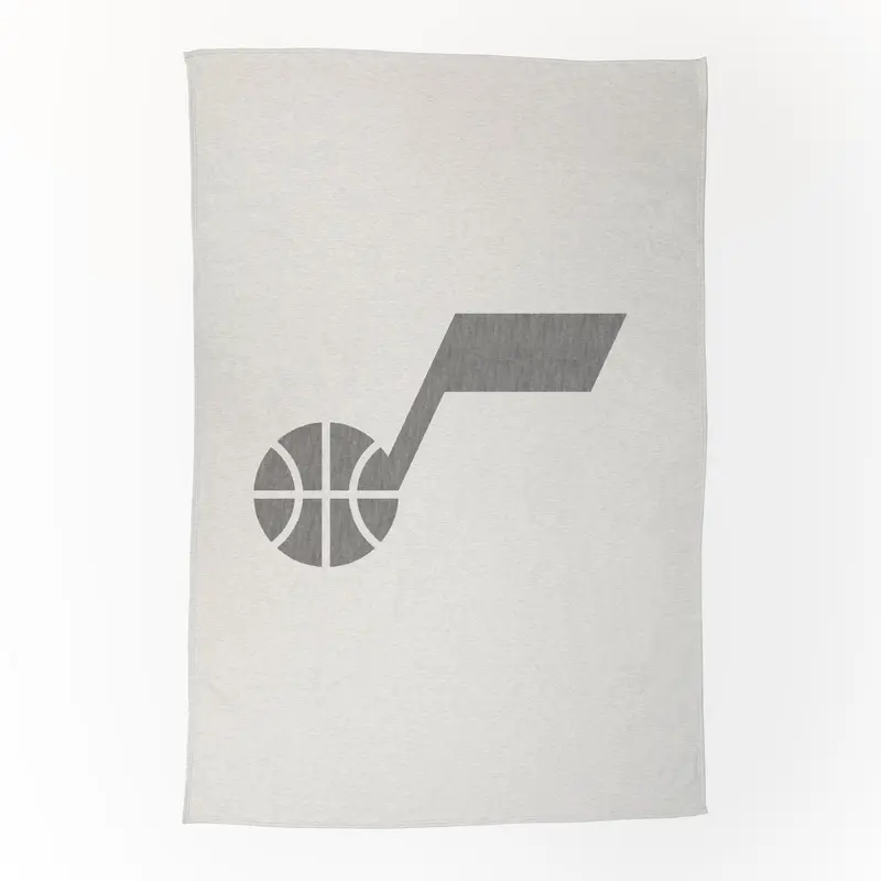 Utah Jazz Oversized Logo Sublimated Sweatshirt Blanket