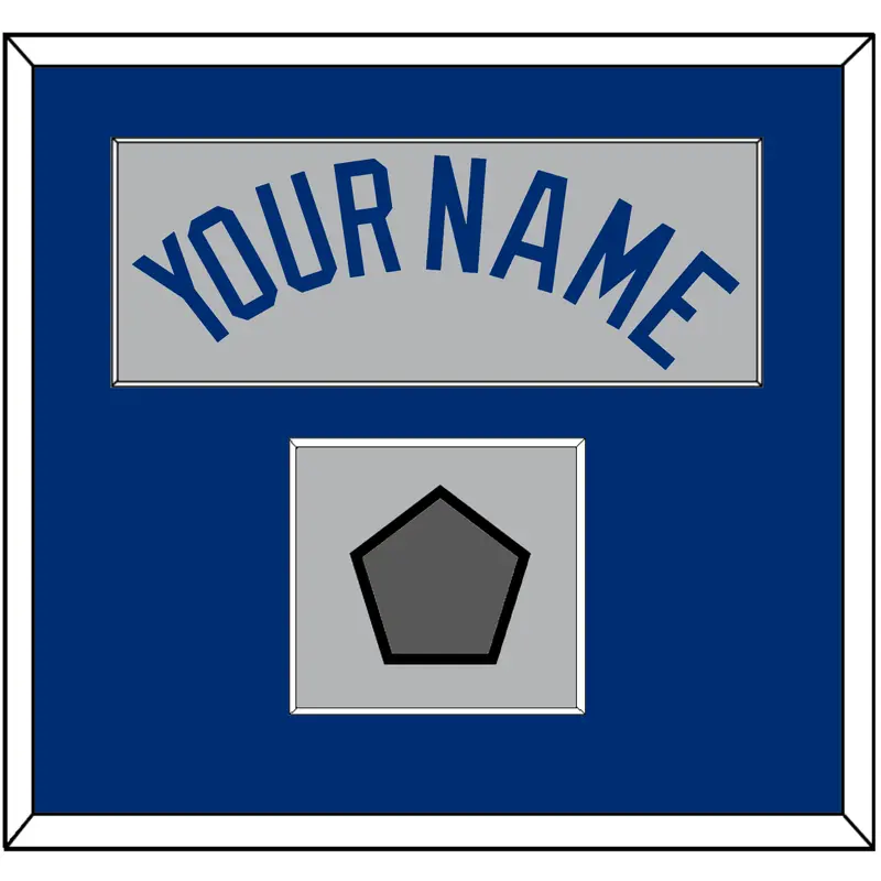Los Angeles Name & World Series Champions Patch - Road Gray - Single Mat 2