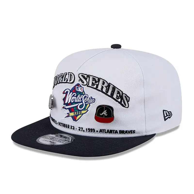 New York Yankees VS Atlanta Braves Championship Pin White Golfer Adjustable Cap