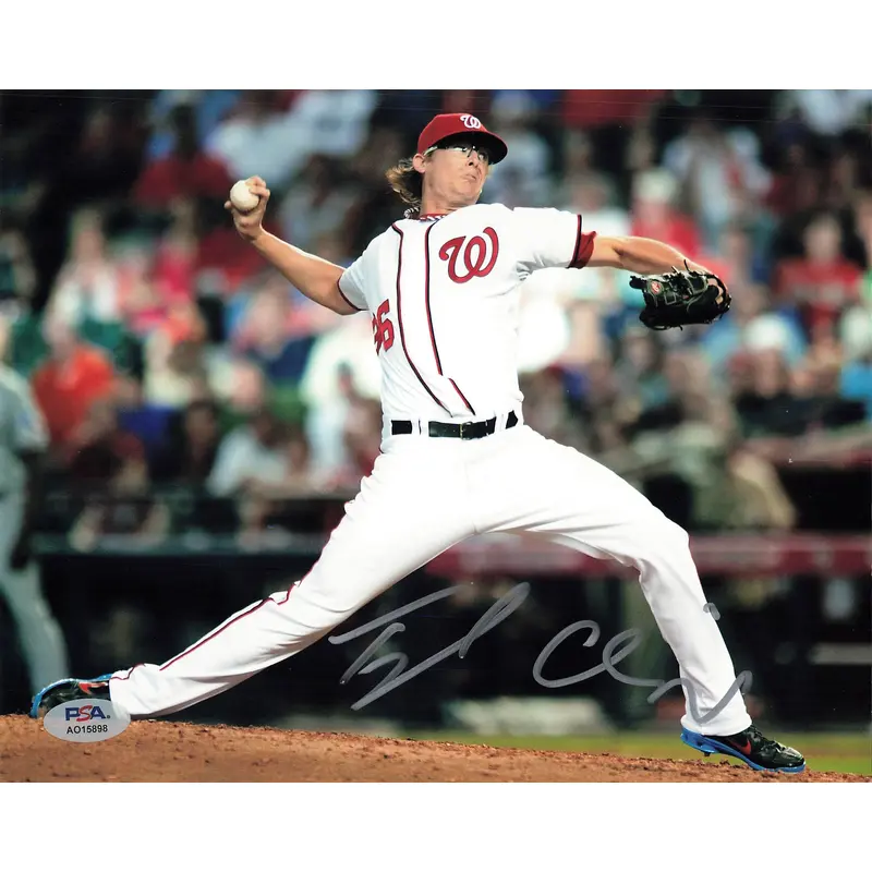 Tyler Clippard signed 8x10 photo PSA/DNA Washington Nationals autographed