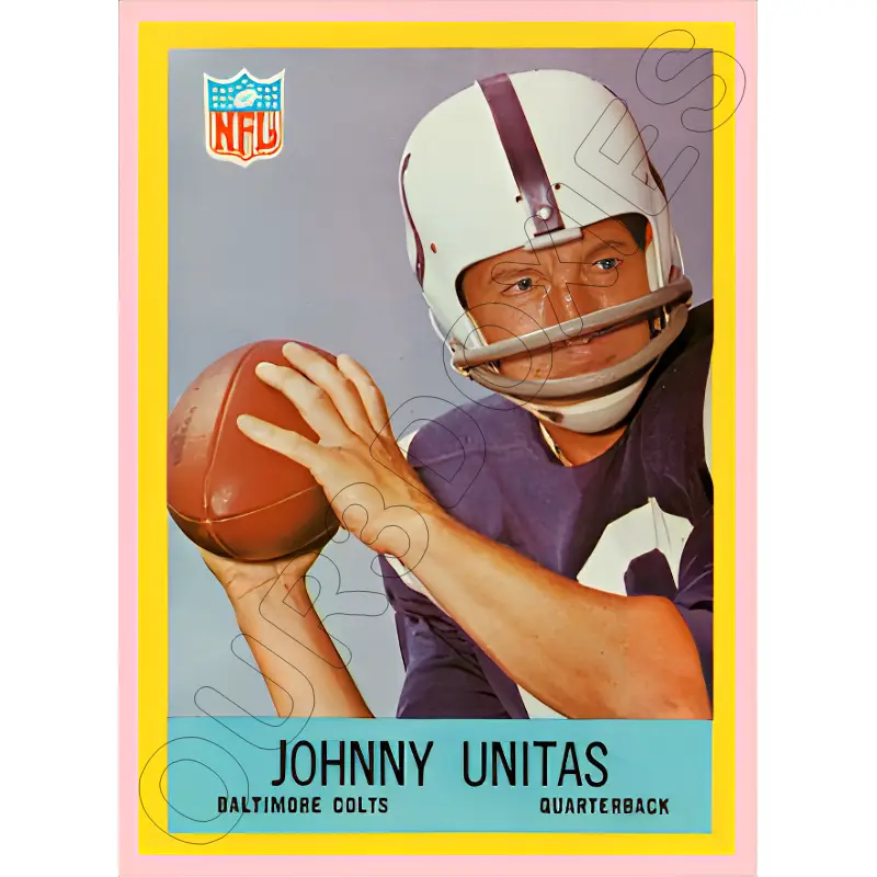 Johnny Unitas 1967 Philadelphia Football Reproduction Card - 4524