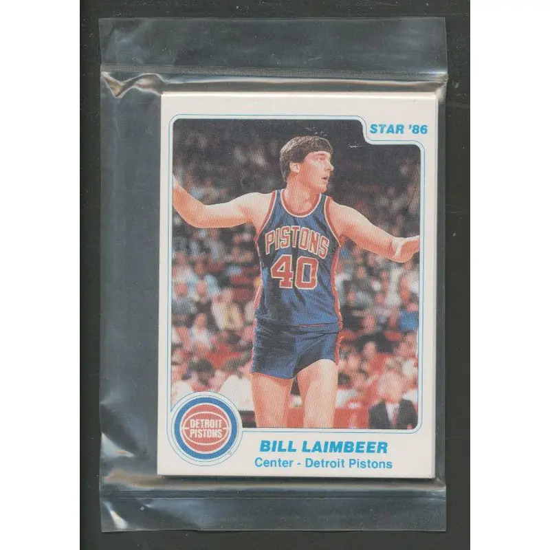 1985/86 Star Basketball Pistons Complete Bagged Set