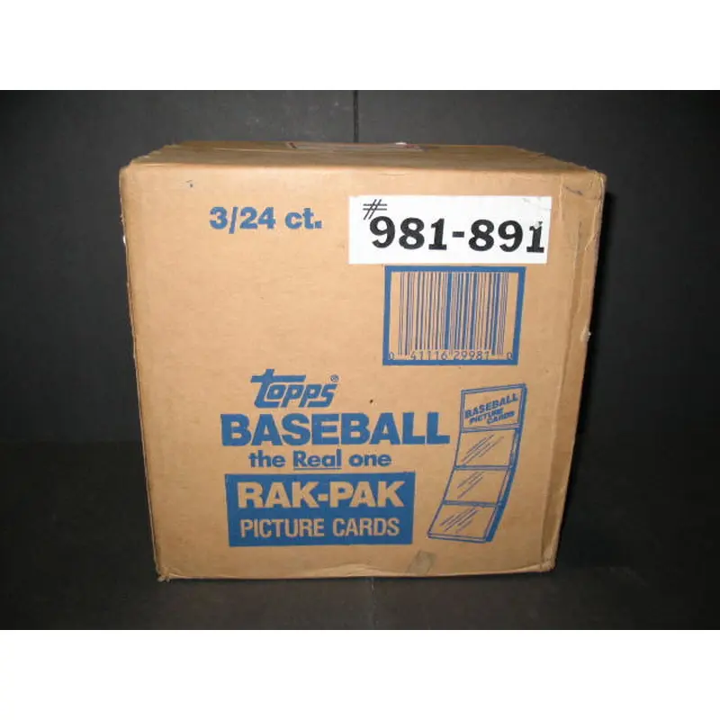 1989 Topps Baseball Rack Pack Case (3 Box) (Sealed)