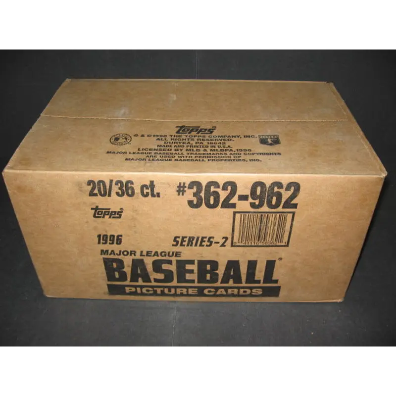 1996 Topps Baseball Series 2 Case (Retail) (20 Box)