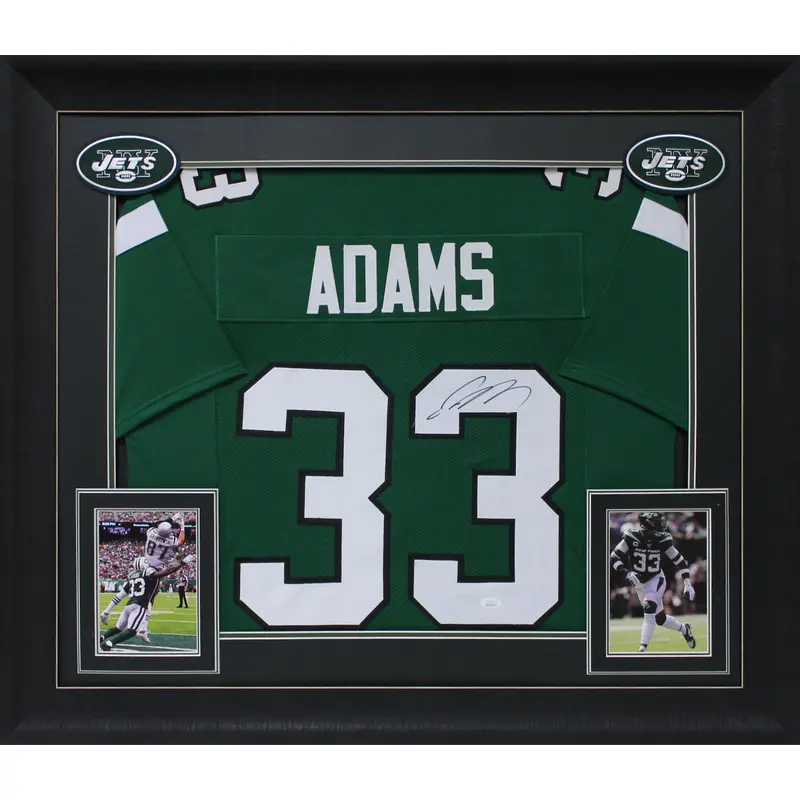 Jamal Adams Authentic Signed Green Pro Style Framed Jersey Autographed JSA Wit