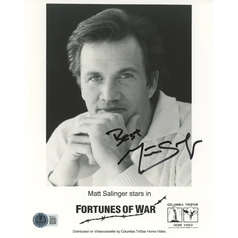 Matt Salinger Fortunes of War "Best" Authentic Signed 8x10 Photo BAS #BM03514