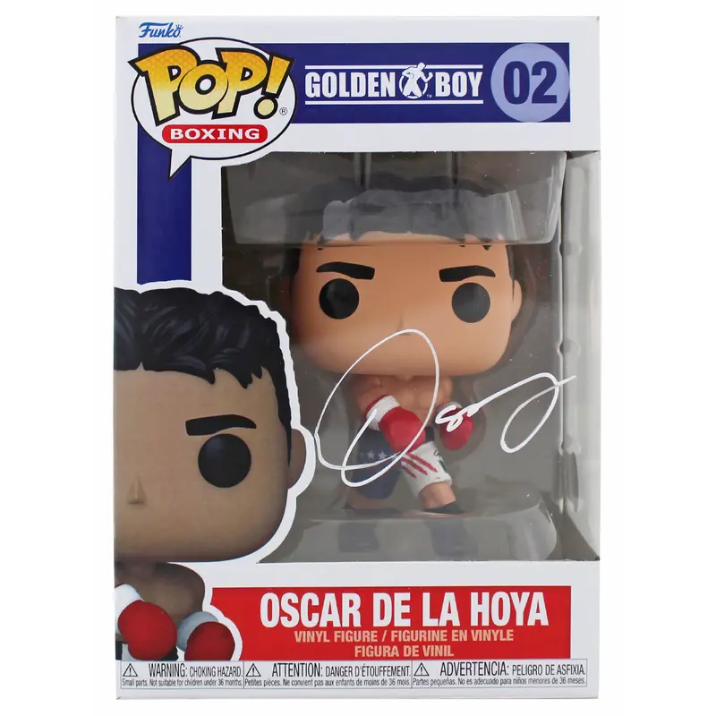 Oscar De La Hoya Authentic Signed Funko Pop Vinyl Figure BAS Witnessed #1W655457