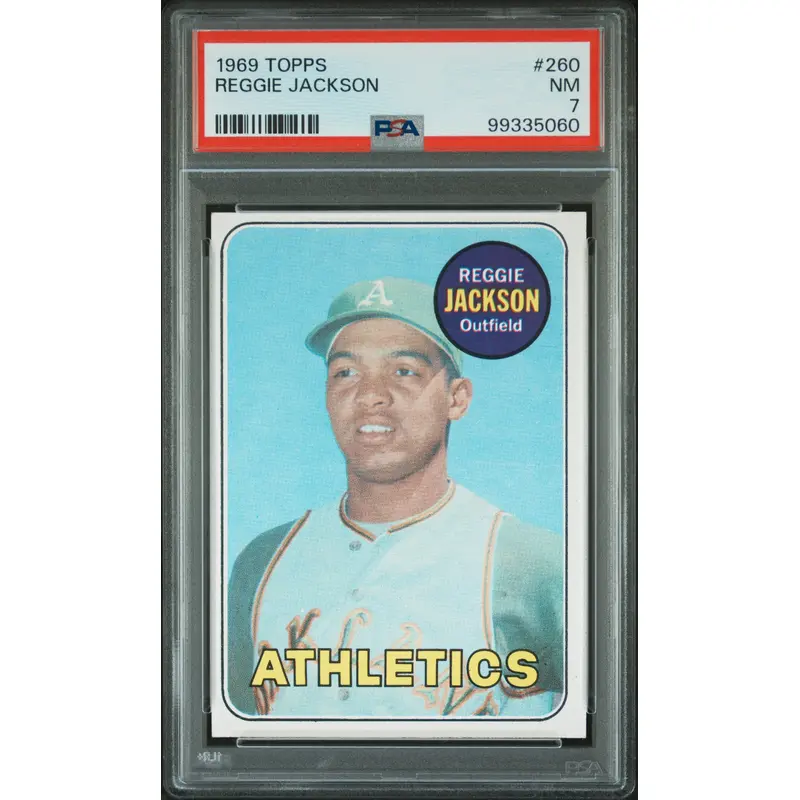 Reggie Jackson 1969 Topps Rookie #260 PSA 7 Near Mint