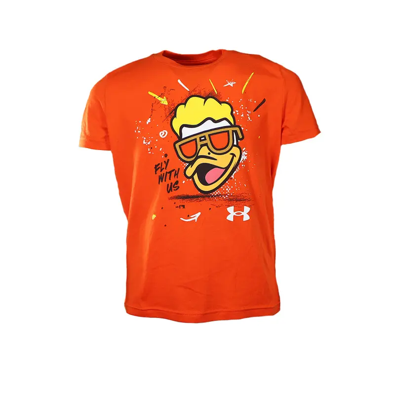 Kids' Under Armour Spruce Fly With Us Orange Short Sleeve T-Shirt