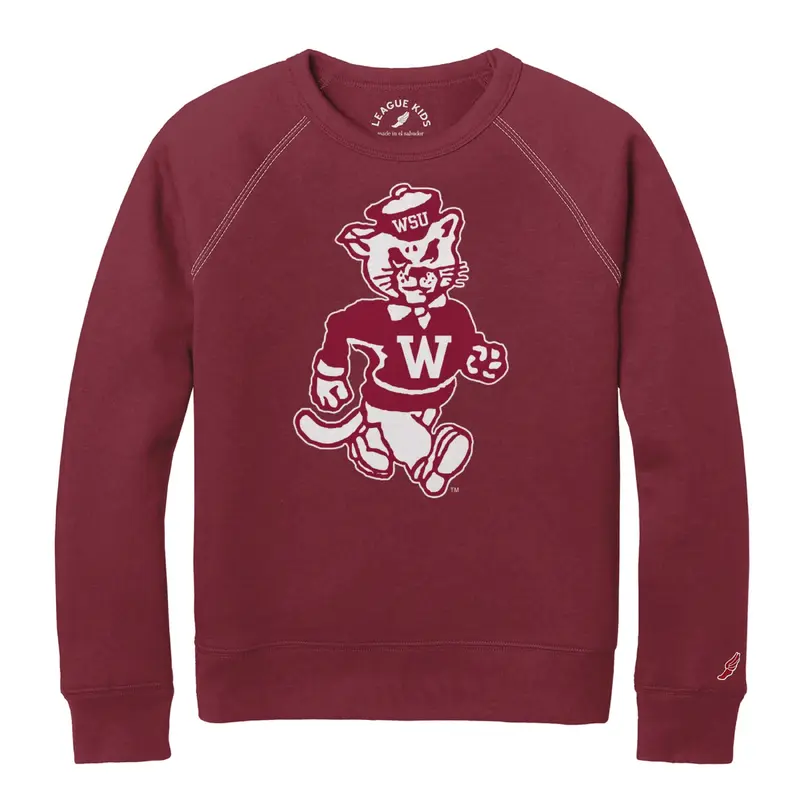 Youth Crimson Butch Crew Neck