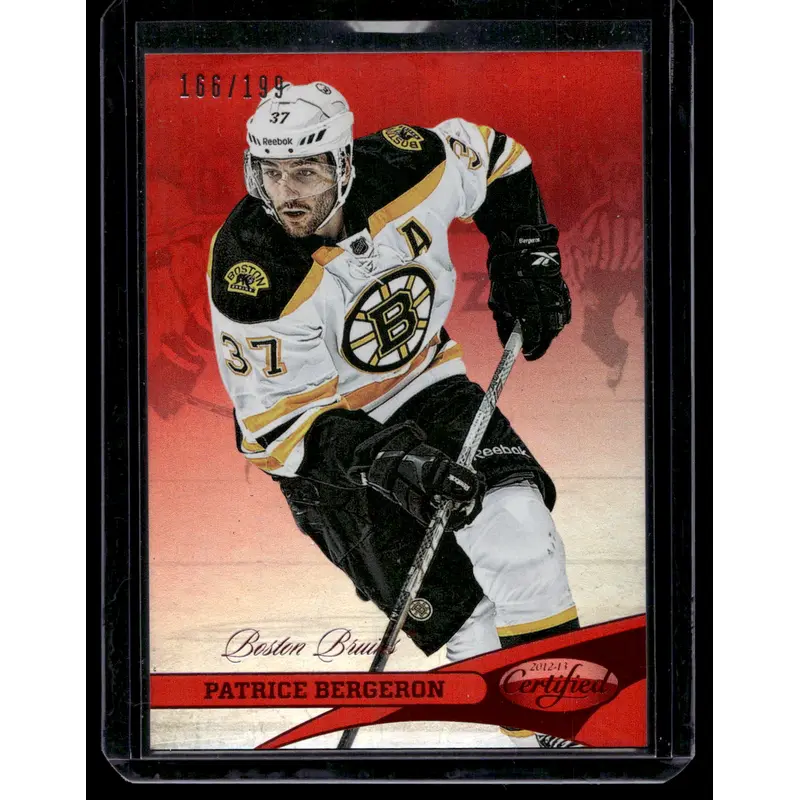 2012-13 Panini Certified - Mirror Red - Patrice Bergeron #37 /199