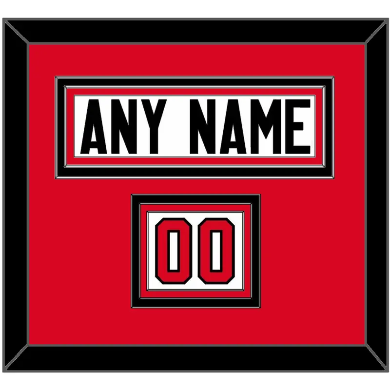 Canada Mens Hockey Nameplate & Number (Shoulder) - 2014 Olympics Home White - Triple Mat 2