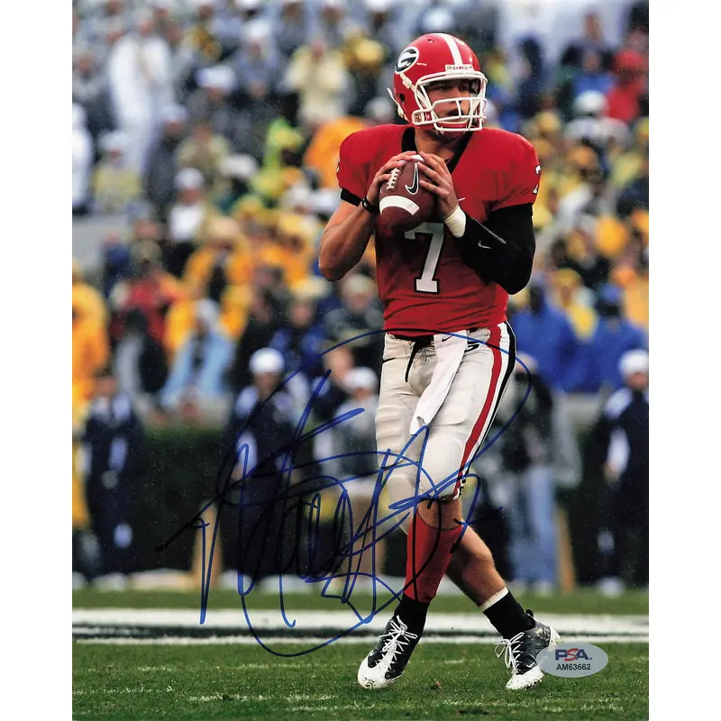 Mathew Stafford Signed 8x10 Photo PSA/DNA Georgia Bulldogs Autographed