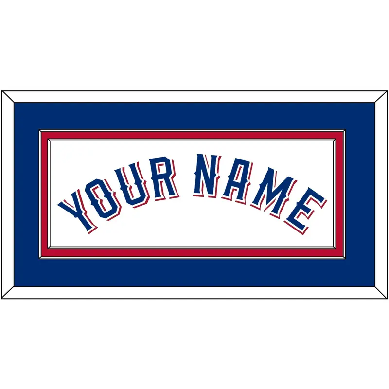 Texas Name - Home White (2020-2023) - Double Mat 3