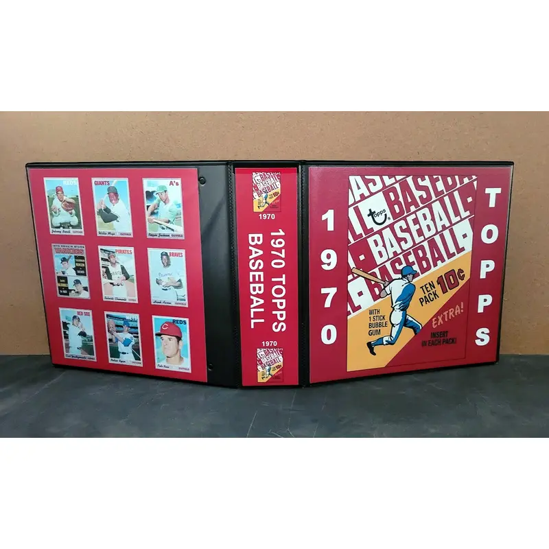 1970 Topps Baseball Cards Custom Made Album Binder Inserts 3 Sizes - 3547