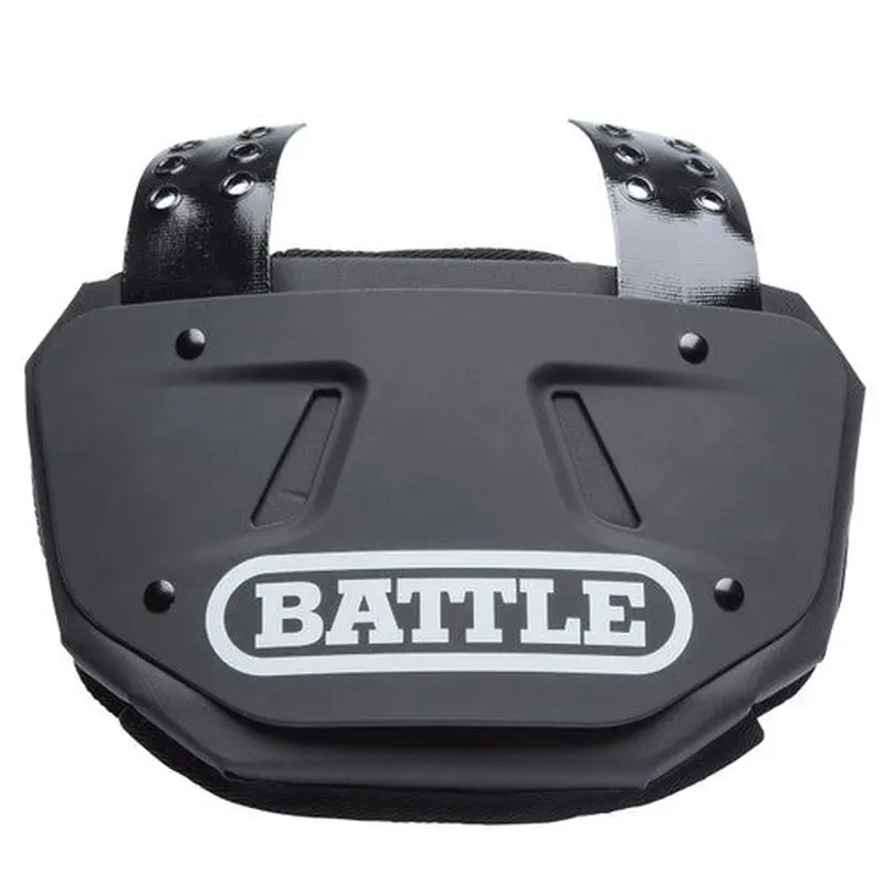 New Battle Black Football Back Plate - Adult