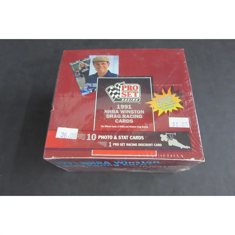 1991 Pro Set NHRA Winston Drag Racing Box
