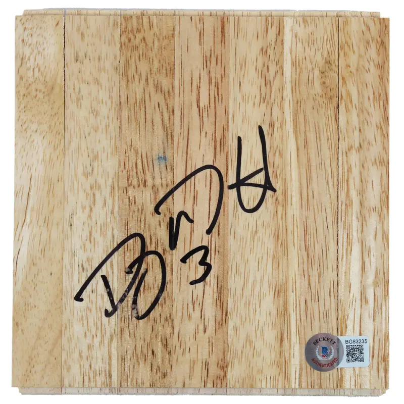 Spurs Doug McDermott Authentic Signed 6x6 Floorboard Autographed BAS #BG83235