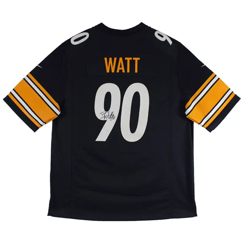 Steelers T.J. Watt Authentic Signed Black Nike Game Jersey BAS Witnessed
