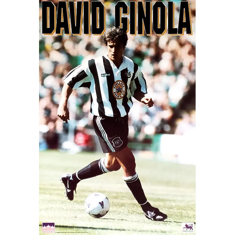 David Ginola "Action" Newcastle United Poster (1995) - Starline Inc.