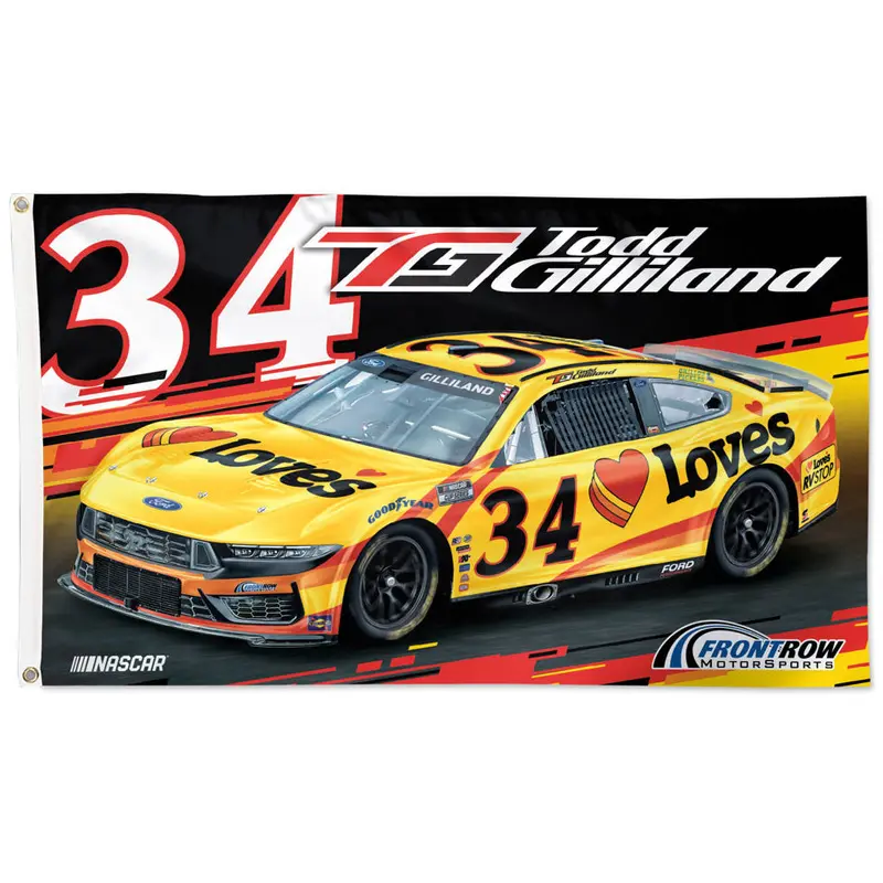 Todd Gilliland Love's Ford #34 Official NASCAR Deluxe-Edition 3'x5' Flag - Wincraft 2025