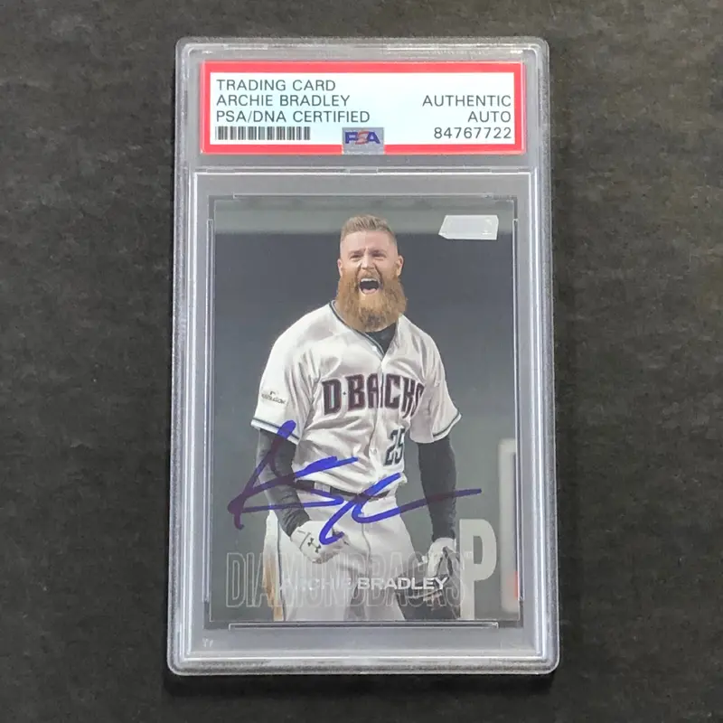 2018 Topps #230 Archie Bradley Signed Card PSA Slabbed Auto Dbacks