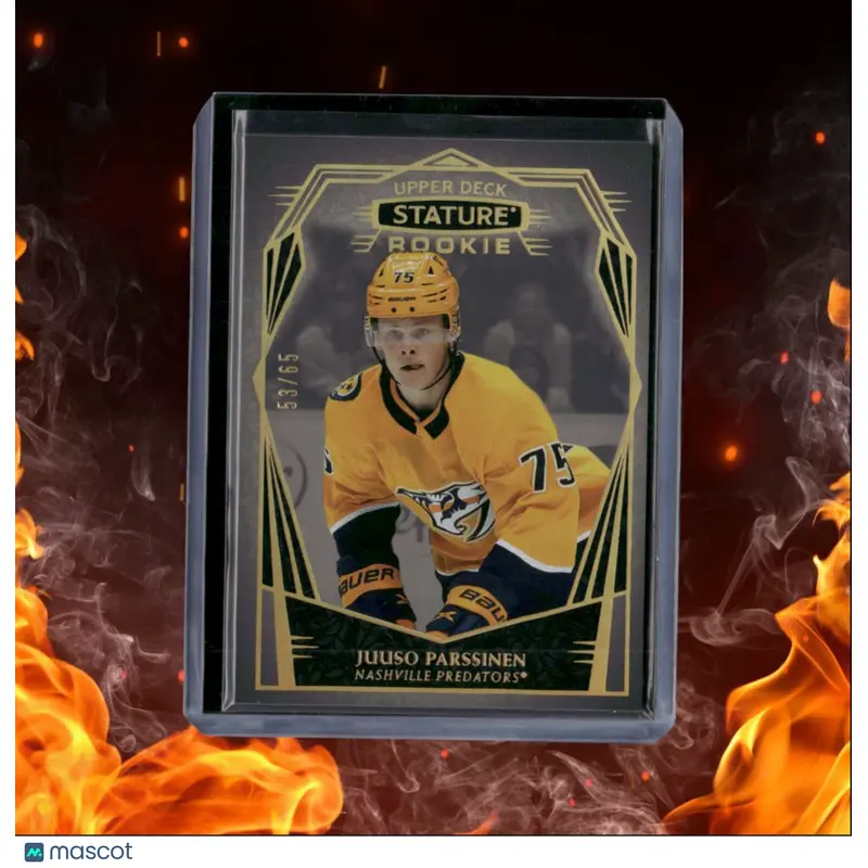 2022-23 Upper Deck Stature Juuso Parssinen Design & Portrait Variation Rookie