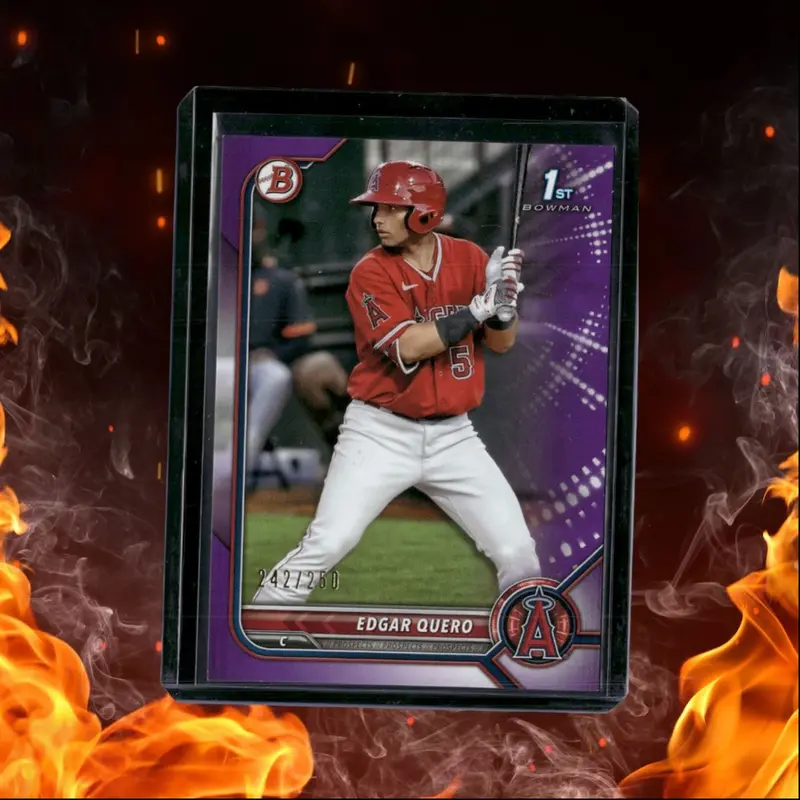 2022 Bowman Prospects Edgar Quero 1st Prospect Purple 242/250 #BP-123