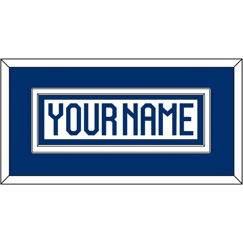 Finland Mens Hockey Nameplate - 2022 IIHF Home White - Double Mat 1