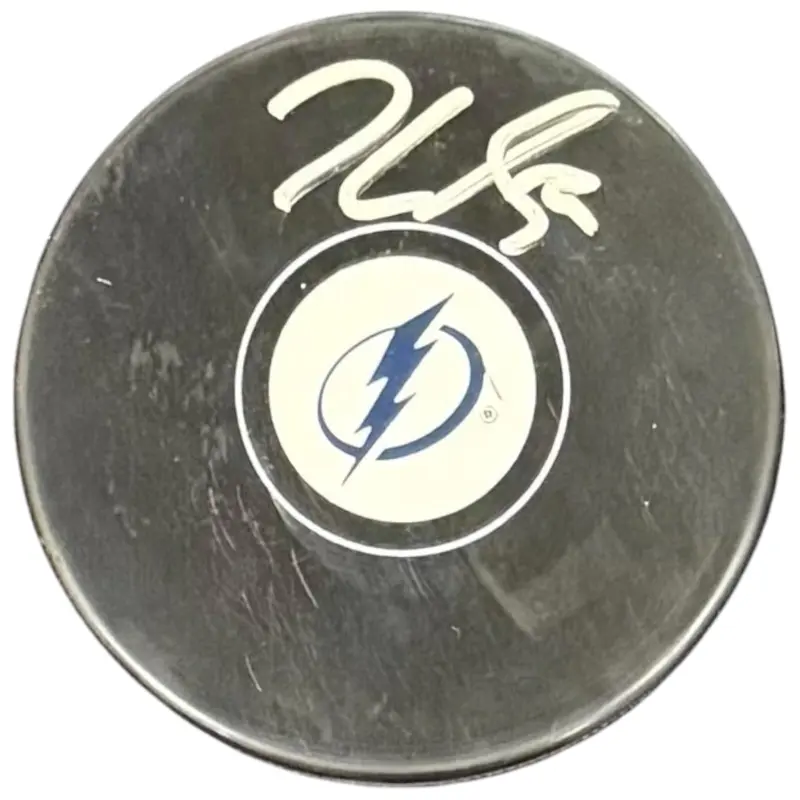 Jake Guentzel Autographed Tampa Bay Lightning Hockey Puck - JSA