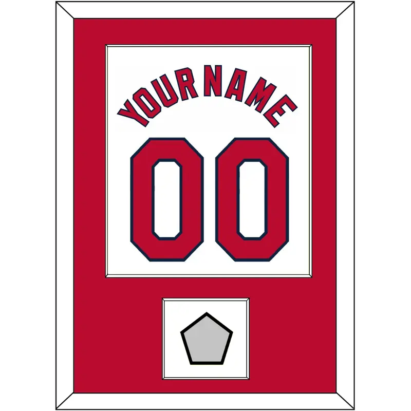 St. Louis Name, Number & World Series Champions Patch - Home White (2006-2012) - Single Mat 1
