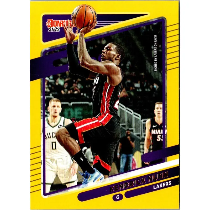 2021 Donruss Holo Red and Gold Laser Kendrick Nunn #84