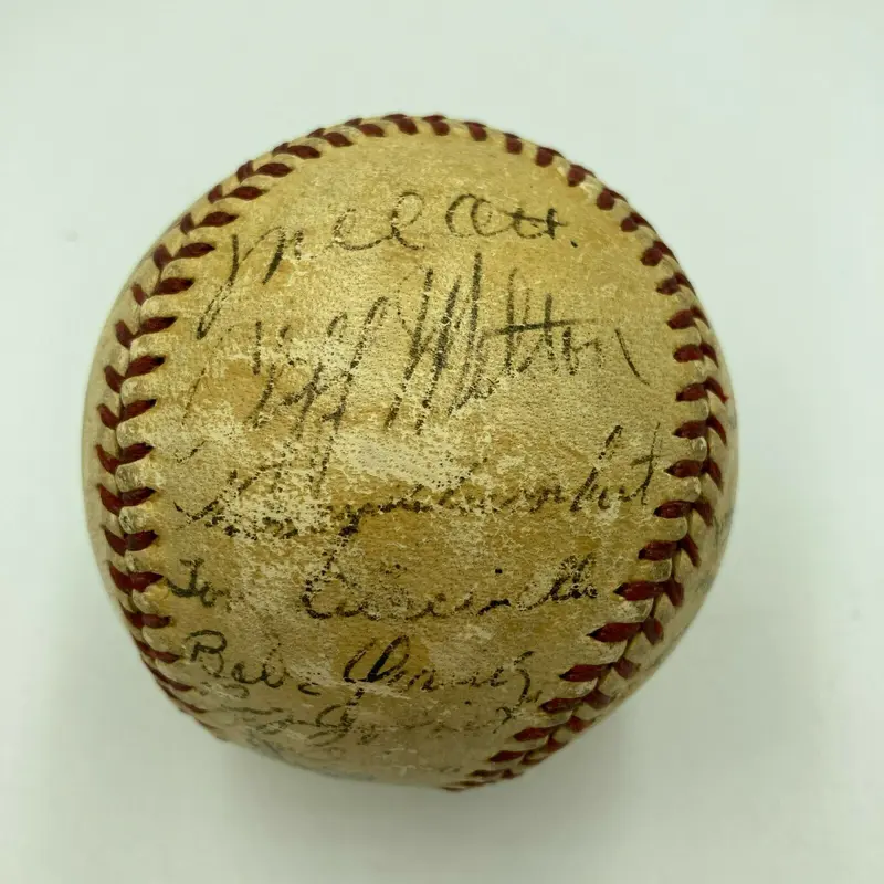 Mel Ott 1940 New York Giants Team Signed Official National League Baseball JSA
