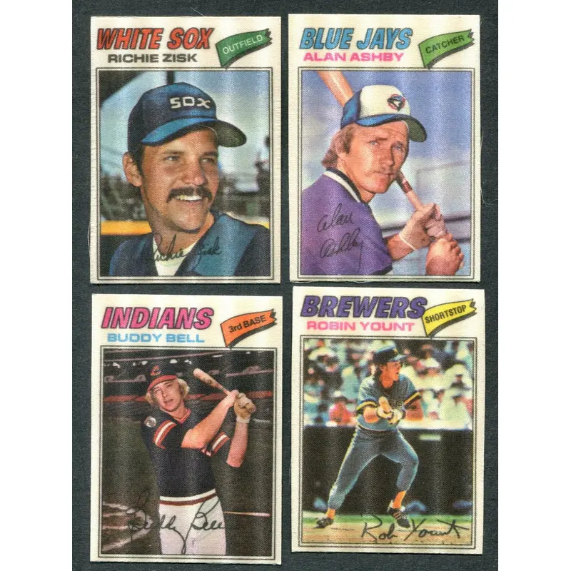 1977 Topps Baseball Cloth Stickers Complete Set (w/ checklists) NM