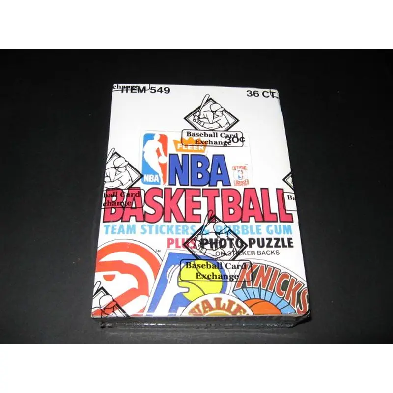 1981/82 Fleer Stickers Basketball Unopened Wax Box