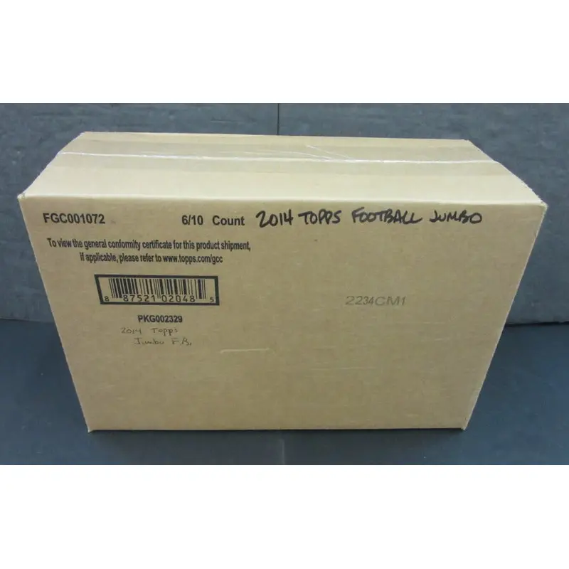 2014 Topps Football Jumbo Case (Hobby) (6 Box)