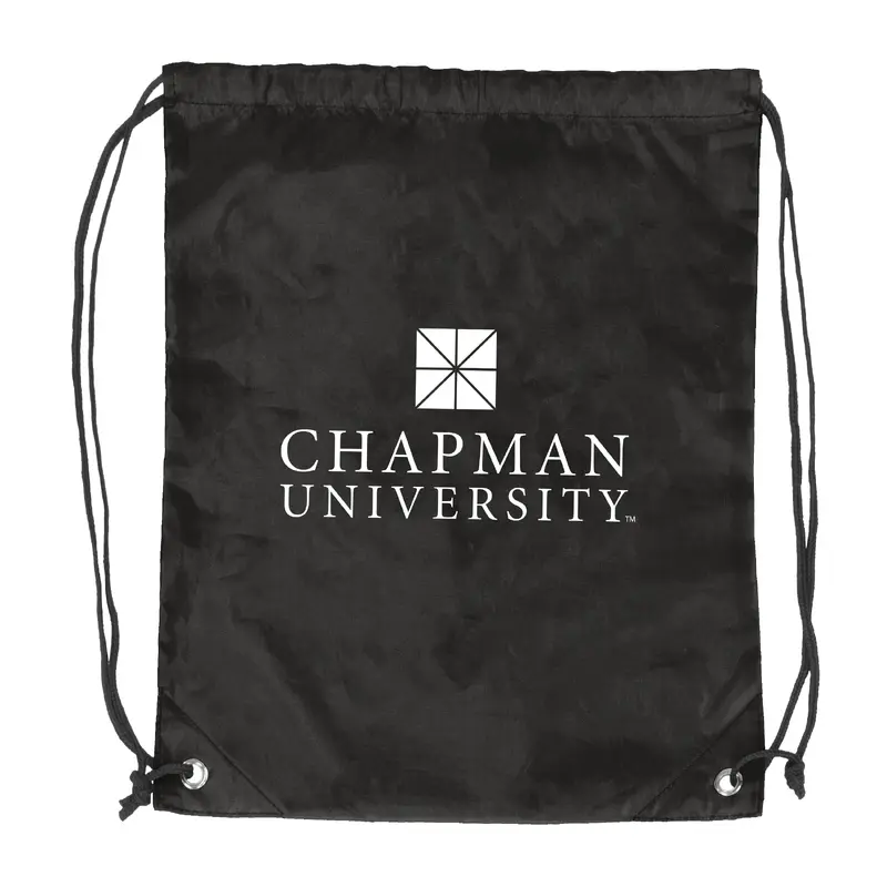 Chapman University Black Cruise Backsack f/ Primary Logo