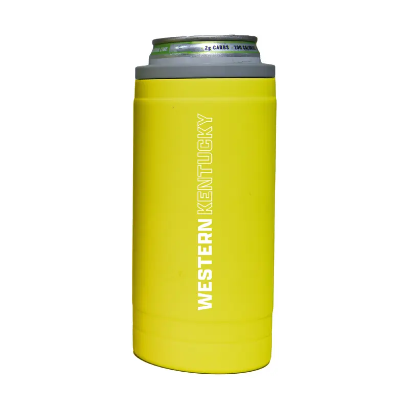 Western Kentucky 12oz Cru Stacked Soft Touch Slim Coolie
