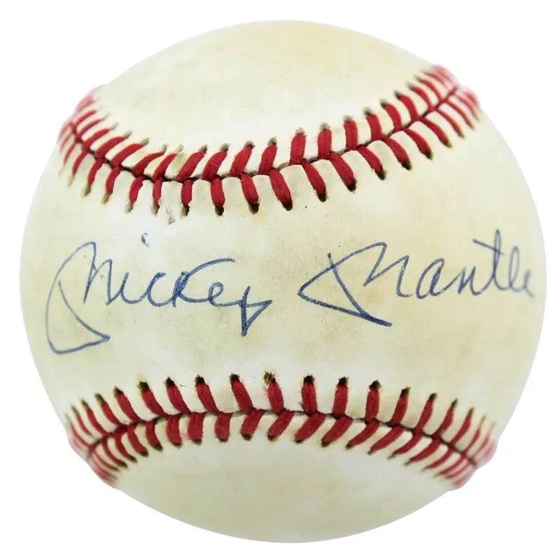 Yankees Mickey Mantle Signed Authentic Oal Baseball JSA #B40807