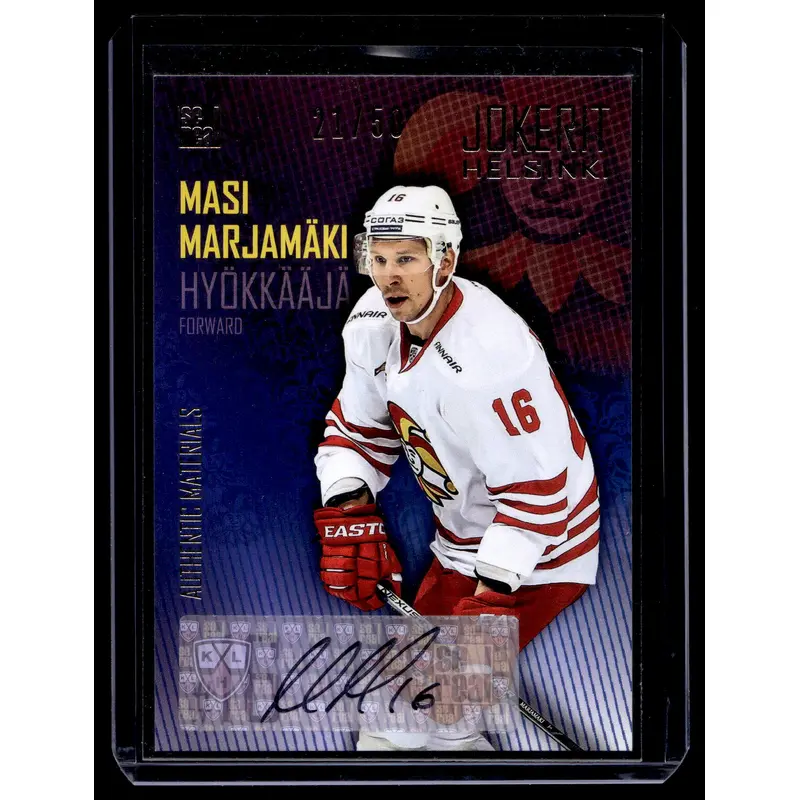 2016-17 Cereal Jokerit Autograph - Masi Marjamaki #JOK-AUT-016 /50