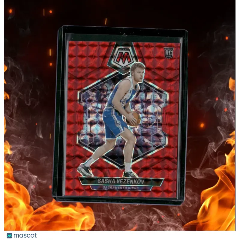 2023-24 Panini Mosaic Sasha Vezenkov Red Mosaic Prizm Rookie #236