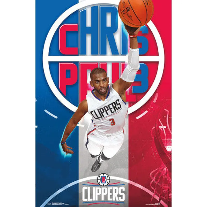 Chris Paul "Rising" L.A. Clippers NBA Action Wall Poster - Trends International 2016